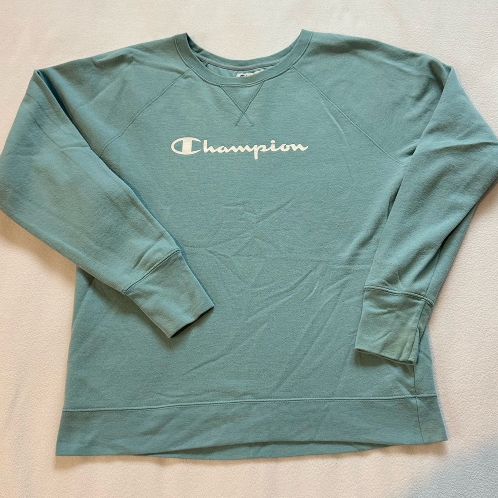 Champion Blue/Green Crewneck Size L